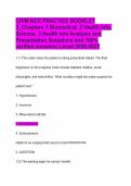 CHIM NCE PRACTICE BOOKLET 3&lowbar;Chapters 1 Biomedical&comma; 2 Health Info&period; Science&comma; 3 Health Info Analysis and Presentation Questions and 100&percnt; verified answers&vert; Latest 2026-2027