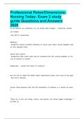 nursing-dimension  latest 2026 &vert; 2027 package deal Questions and Answers All Verified