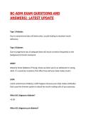 BC-ADM EXAM QUESTIONS AND ANSWERS&vert; LATEST UPDATE