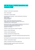 HS 201 Exam 1 NCSU Questions and Answers 2026