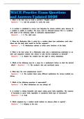 MACE Practice Exam Questions and Answers Updated 2026