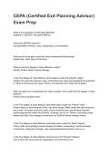 CEPA &lpar;Certified Exit Planning Advisor&rpar; Exam Prep  Questions And Answers &lpar;2026 &sol; 2027&rpar; downloadable PDF
