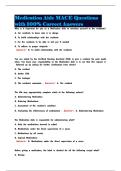 Medication Aide MACE Questions with 100&percnt; Correct Answers