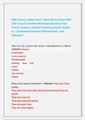 SOD Theory 2 &lpar;2026&rpar; Exam &vert;&vert; Most Recent Exam 2026 -2027 Actual Complete Real Exam Questions And Correct Answers &lpar;Verified Answers&rpar; Already Graded   A&plus; &vert; Guaranteed Success&excl;&excl; Newest Exam &vert; Just &NewLine;Released&excl;&excl; 