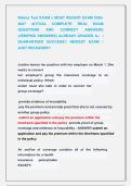 Webce Test EXAM &vert;&vert; MOST RECENT EXAM 2026&NewLine;2027 ACTUAL COMPLETE REAL EXAM &NewLine;QUESTIONS AND CORRECT ANSWERS &NewLine;&lpar;VERIFIED ANSWERS&rpar; ALREADY GRADED A&plus;  &vert; &NewLine;GUARANTEED SUCCESS&excl;&excl; NEWEST EXAM &vert; &NewLine;JUST RELEASED&excl;&excl;