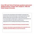 Evolve HESI peds Practice Final Exam questions and correct &NewLine;detailed answers Verified 100&percnt; Graded A&plus; NSG 434 &NewLine;Grand Canyon University  Evolve HESI peds Practice Final Exam questions and correct &NewLine;detailed answers Verified 100&percnt; Gr