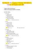 The Language of Medicine 12th Edition Chabner Test Bank All Chapters Latest 2026