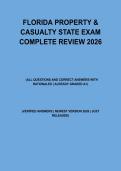 Florida Property & Casualty State Exam Complete Review 2026 &vert; 2-20 Insurance License Study Guide &plus; Practice Questions & Answers