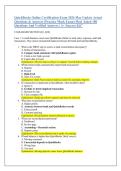 QuickBooks Online Certification Exam 2026 May Update Actual &NewLine;Questions & Answers &lpar;Practice Mock Exam&rpar; Most Asked 100 &NewLine;Questions And Verified Answers &vert; A&plus; Success Kit&rdquo; 