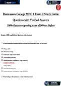 MDC1 Exam 2 v3 &lpar;2025&ndash;2026&rpar; &vert; Verified Nursing Fundamentals & Safety Q&A