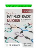 Full Test Bank for Evidence-Based Nursing&colon; The Research-Practice Connection &lpar;5th Edition&rpar; by Emily Nowak and Renee Colsch Complete Coverage &lpar;Chapters 1&ndash;18&rpar; Verified Question & Answer Sets Research Methodologies &sol; Data Analysis &sol; EBP Implementation &sol; Ethic