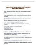 PEAK PILATES LEVEL 1 EXAM WITH COMPLETE SOLUTIONS 2026-2027&excl;&excl;