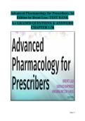 Advanced Pharmacology for Prescribers&comma; 1st &NewLine;Edition by Brent Luu- TEST BANK &NewLine;A&plus; GRADED QUESTIONS & ANSWERS&vert; &NewLine;CHAPTER 1-36