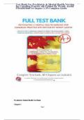 Psychiatric and Mental Health Nursing 4th Edition&comma; Comprehensive Test Bank Multiple Choice Questions