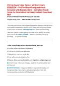 NYCHA Supervisor Painter Written Exam 2025&sol;2026 &ndash; Verified Practice Questions & Answers with Explanations &vert; Complete Study Guide for Promotion Success &vert; Instant Download PDF