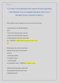 CNA State Exam Questions and Answers Practice Questions &NewLine;with Solutions Newest Complete Questions And Correct &NewLine;Detailed Answers&vert; Already Graded A&plus;