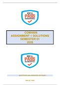 COM4808 - ASSIGNMENT 1 SOLUTIONS SEMESTER 1 2026
