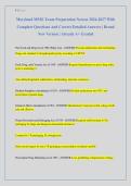 Maryland MPJE Exam Preparation Newest 2026-2027 With &NewLine;Complete Questions And Correct Detailed Answers &vert; Brand &NewLine;New Version &vert; Already A&plus; Graded