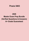 Praxis 5403 Exam 2026 Practice Questions & Study Guide Teaching Certification Prep
