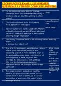 CSCP PRACTICE EXAM &num; 1 ECM REVIEW QUESTIONS & VERIFIED COMPLETE ANSWERS