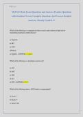 MLPAO Mock Exam Questions and Answers Practice Questions &NewLine;with Solutions Newest Complete Questions And Correct Detailed &NewLine;Answers&vert; Already Graded A&plus;