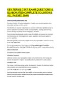 KEY TERMS CSCP EXAM QUESTIONS & ELABORATED COMPLETE SOLUTIONS ALL PASSED 100&percnt;
