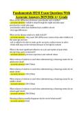 Fundamentals HESI Exam Questions With &NewLine;Accurate Answers 20252026 A&plus; Grade