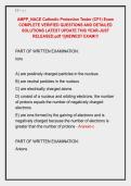AMPP&lowbar;NACE Cathodic Protection Tester &lpar;CP1&rpar; Exam &NewLine;COMPLETE VERIFIED QUESTIONS AND DETAILED &NewLine;SOLUTIONS LATEST UPDATE THIS YEAR-JUST &NewLine;RELEASED&period;pdf 1&vert;&vert;NEWEST EXAM&excl;&excl;&excl; 