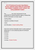 ICC 47C Reinforced Concrete Codes Module &ndash; &NewLine;ACTUAL VERIFIED EXAM COMPLETE QUESTIONS &NewLine;AND CORRECT ANSWERS LATEST UPDATE THIS &NewLine;YEAR&period;pdf&vert;&vert;NEWEST EXAM&excl;&excl;&excl;