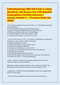 Pathophysiology NSG 533 Exam 3 Latest&NewLine;Questions and Answer Key with Detailed&NewLine;Explanations &lpar;Verified Answers&rpar; &vert;&NewLine;Already Graded A&plus; &vert; Premium Study Set&NewLine;&lpar;2026&rpar;