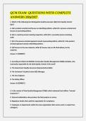 QCM Exam Preparation &ndash; Multiple Choice Questions with Complete Answers&comma; Comprehensive 