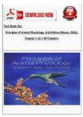 Test Bank - Principles of Animal Physiology&comma; 3rd Edition &lpar;Moyes&comma; 2016&rpar;&comma; Chapter 1-16 &vert; All Chapters&NewLine;