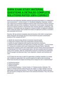 SHRM EXAM STUDY MATERIAL QUESTIONS & DETAILED COMPLETE SOLUTIONS RATED 100&percnt; CORRECT