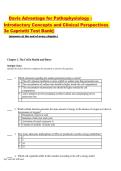 Capriotti Test Bank&colon; Pathophysiology &lpar;3rd Ed&period;&rpar; &ndash; Chapters 1-46&comma; Complete Study Guide with Answers & Rationales&NewLine;&NewLine;