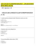 ADVANCED PATHOPHYSIOLOGY &ndash; 250 QUESTION &NewLine;HESI MEGA BANK  