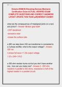 Ontario &lpar;EDM-B&rpar; Elevating Devices Mechanic &NewLine;Certification Exam ACTUAL VERIFIED EXAM &NewLine;COMPLETE QUESTIONS AND CORRECT ANSWERS &NewLine;LATEST UPDATE THIS YEAR&period;pdf&vert;&vert;NEWEST EXAM&excl;&excl;&excl;