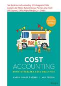 Test Bank For Cost Accounting With Integrated Data Analytics 1st Edition By Karen Congo Farmer&comma; Amy Fredin &lpar;All Chapters 1-18 &comma; 100&percnt; Original Verified&comma; A&plus; Grade&rpar;