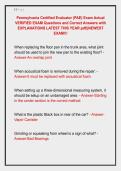 Pennsylvania Certified Evaluator &lpar;PAE&rpar; Exam Actual &NewLine;VERIFIED EXAM Questions and Correct Answers with &NewLine;EXPLANATIONS LATEST THIS YEAR&period;pdf&vert;&vert;NEWEST &NewLine;EXAM&excl;&excl;&excl;
