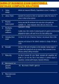 SHRM-CP BUSINESS EXAM QUESTIONS & DETAILED COMPLETE SOLUTIONS