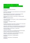 SHRM-CP KEY FORMULAS QUESTIONS & CORRECT PASSED ANSWERS