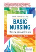 Test Bank Davis Advantage for Basic Nursing&colon; Thinking&comma; Doing&comma; and Caring 3rd Edition Treas&comma; Barnett and Smith &vert;Newest Update &lpar; 2026  2027 &rpar; All Chapters 1-41 Exam Elaborations Questions and Answer Key Feedback