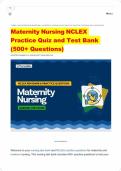 Maternity Nursing NCLEX Practice Quiz & Test Bank &lpar;8 Quizzes&comma; 545 Questions&rpar;&NewLine;&NewLine;