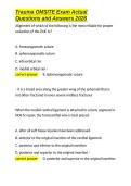 Trauma OMSITE Exam Actual Questions and Answers 2026&period;docx&NewLine;&NewLine;