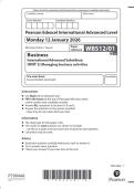 Pearson Edexcel International Advanced Level &lpar;IAL&rpar; Business WBS12&sol;01 January 2026 &lpar;QP&rpar;