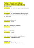 Podiatry Boards part III Exam Questions & Answers &lpar;Grade A&plus;&rpar;&period;docx&NewLine;&NewLine;