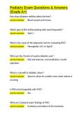 Podiatry Exam Questions & Answers &lpar;Grade A&plus;&rpar;&period;docx&NewLine;&NewLine;