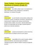 Texas Podiatry Jurisprudence Exam Questions & Answers &lpar;Grade A&plus;&rpar;-&period;docx&NewLine;&NewLine;