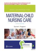 Test Bank for Davis Advantage for Maternal Child Nursing Care 3rd Edition Scannell &vert; 9781719640985  &vert; All Chapters with Answers and Rationals