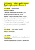 Principles of Podiatric Medicine Exam Questions & Answers &lpar;Grade A&plus;&rpar;&period;docx&NewLine;&NewLine;