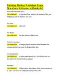 Podiatry Medical Assistant Exam Questions & Answers &lpar;Grade A&plus;&rpar;&period;docx&NewLine;&NewLine;